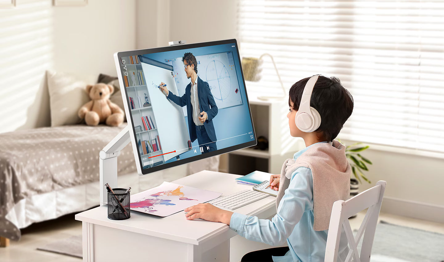 31,5-Zoll-4K-UHD-IPS-Touchscreen-Smartmonitor (mit mobilem Standfuß)